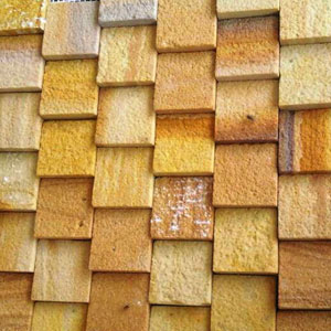 Teak up - down Mosaic